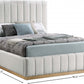 Cama de tela texturizada de lino Lucia SKU: LuciaCream-T