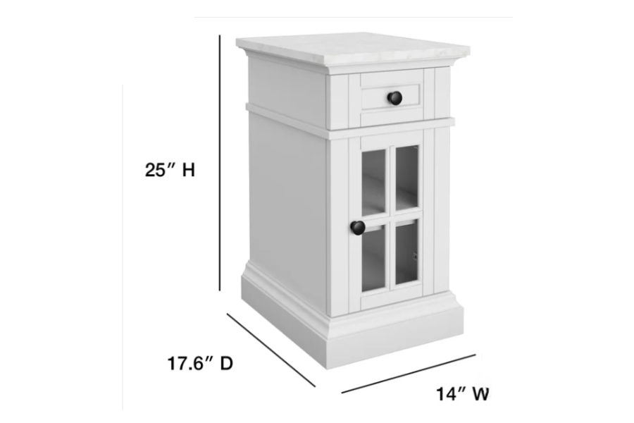 Tresanti Kerrigan Chairside Table with Power Floor Model