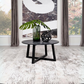 Skylark Round Marble-like SmartTop Coffee Table Black 707848