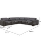 Karson Leather Power Reclining Sectional with Power Headrests