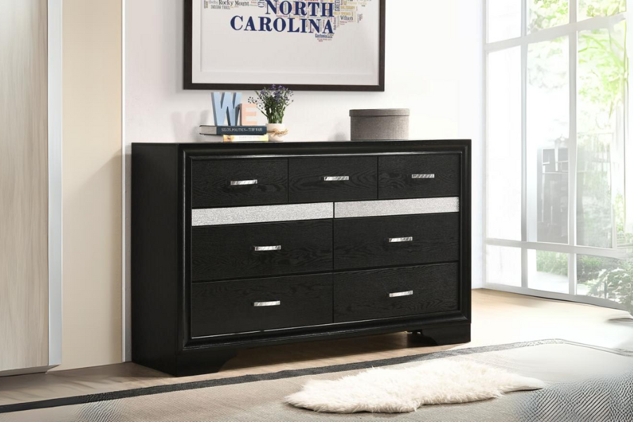 Miranda 7-drawer Dresser Black 206363