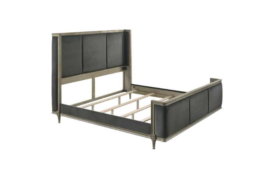 Juego de dormitorio de 4 piezas Alderwood Queen en gris francés 223121Q-S4 