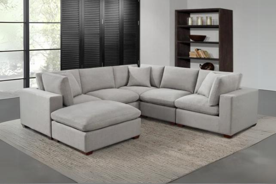 Thomasville Lowell 4-piece Fabric Modular Sectional