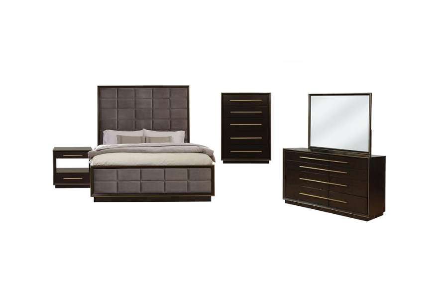 Durango 4-piece Eastern King Bedroom Set Smoked Peppercorn 223261KE-S4