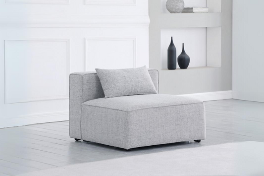 Cube Modular Armless Chair SKU: 630Grey-Armless