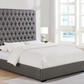 Camille Upholstered Eastern King Panel Bed Grey 300621KE