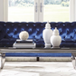 Bleker Upholstered Tuxedo Arm Tufted Sofa Blue 509481