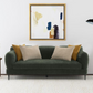 Jade Chenille Upholstered Modern Track Arm Sofa Green 509131