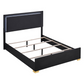 Marceline Wood Full LED Panel Bed Black 222831F Comming Soon