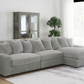 Blaine Upholstered Reversible Chaise Sectional Sofa Fog 509900-SET