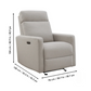 Tallula Fabric Power Glider Recliner with Power Headrest