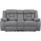 Higgins Upholstered Motion Reclining Loveseat Grey 602262