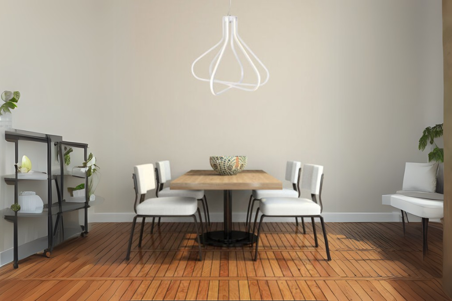 Dahlia LED 26.6 inch White Pendant Ceiling Light