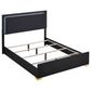 Juego de dormitorio Marceline Eastern King de 4 piezas, color negro 222831KE-S4 