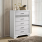 Miranda 5-drawer Bedroom Chest White 205115 Comming Soon