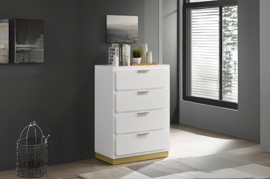 Caraway 4-drawer Bedroom Chest White 224775