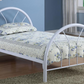 Marjorie Metal Twin Open Frame Bed White 2389W