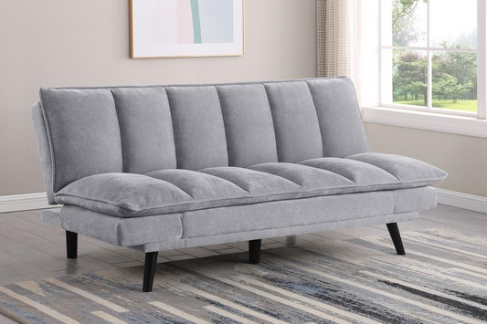 Laredo Upholstered Tufted Convertible Sofa Bed Grey 360018