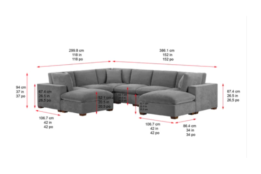 Thomasville Lowell 8 - piece Modular Sectional