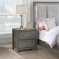 Kieran 2-drawer Nightstand Grey 224742