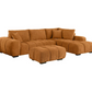 Camacho Upholstered Sectional Sofa with Ottoman Set Orange 503975-SET Comming Soon