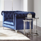 Bleker Upholstered Tuxedo Arm Tufted Accent Chair Blue 509483