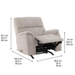 True Innovations Hayden Manual Rocker Recliner