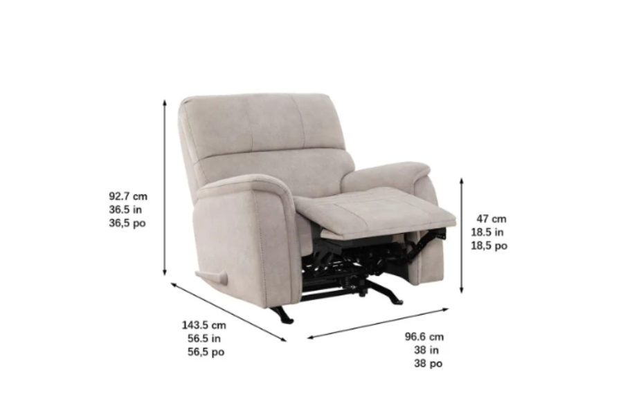 True Innovations Hayden Manual Rocker Recliner