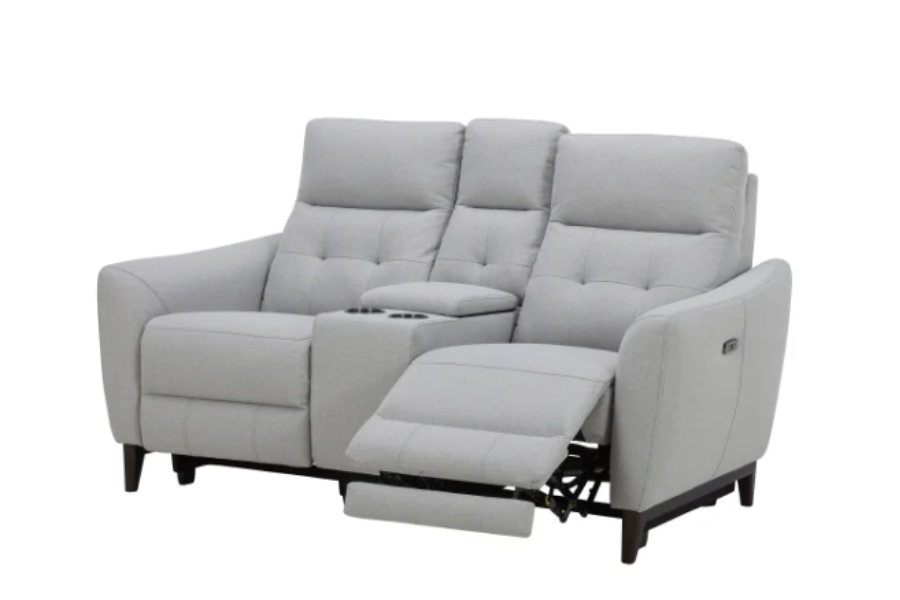 Alpendale Fabric Power Loveseat with Power Headrests