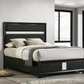 Miranda 54-inch Upholstered Full Panel Bed Black 206360F Comming Soon