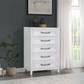 Marielle 5-drawer Bedroom Chest Distressed White 224845