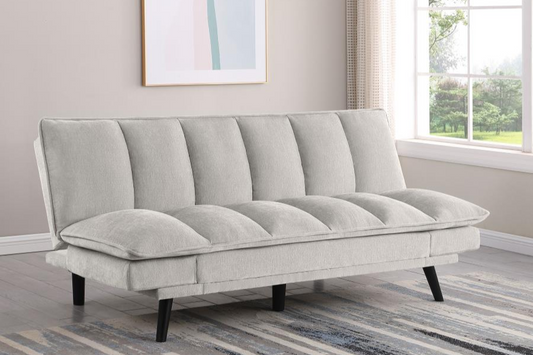 Laredo Upholstered Tufted Convertible Sofa Bed Light Grey 360017