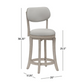 Saul 25" Swivel Barstool