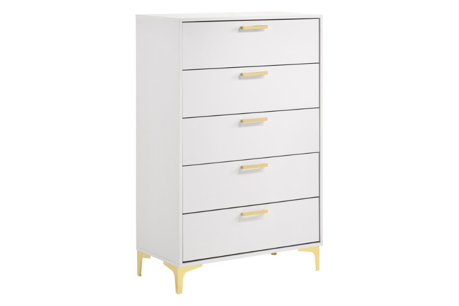 Kendall 5-drawer Bedroom Chest White 224405