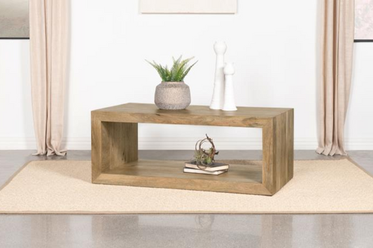 Benton Rectangular Solid Wood Coffee Table Natural 704838 Comming Soon