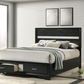 Miranda 51-inch Wood Queen Storage Panel Bed Black 206361Q Comming Soon