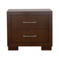 Jessica 2-drawer Nightstand Cappuccino 200712