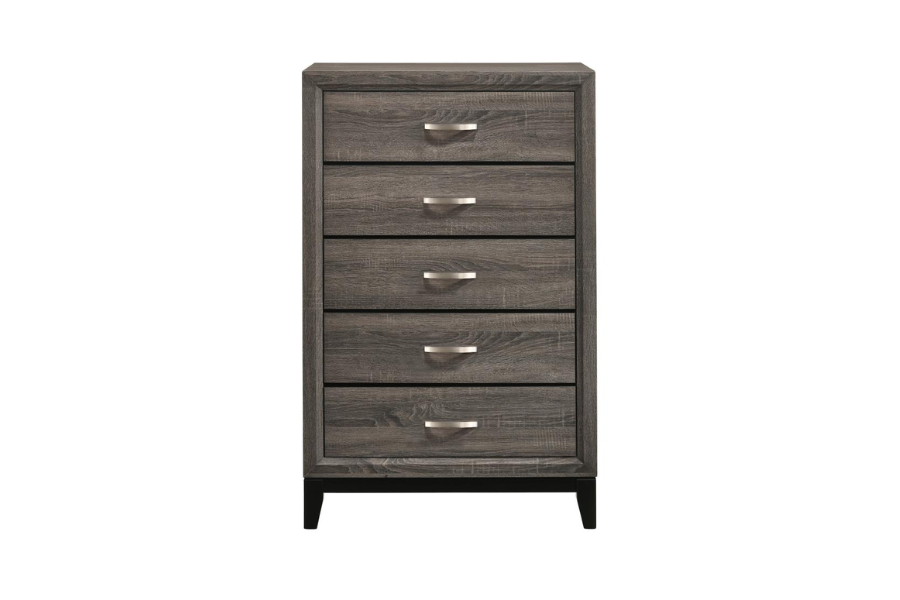 Watson 5-drawer Bedroom Chest Grey Oak 212425