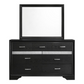 Miranda 7-drawer Dresser with Mirror Black 206363M