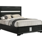 Miranda 54-inch Upholstered Full Panel Bed Black 206360F Comming Soon