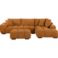 Camacho Upholstered Sectional Sofa with Ottoman Set Orange 503975-SET Comming Soon