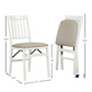 Stakmore Wood Folding Chair with Upholstered Seat, 2-pack