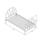 Marjorie Metal Twin Open Frame Bed White 2389W