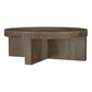 Kinkaid Round Solid Mango Wood Coffee Table Brown	710138 Comming Soon