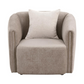 Townsend Chenille Upholstered Rolled Arm Chair Latte 504756