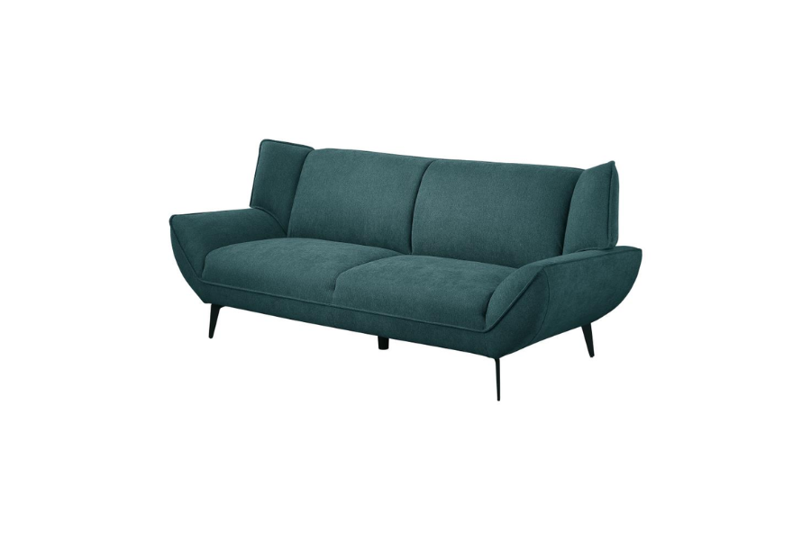 Acton Upholstered Flared Arm Sofa Teal Blue	511161