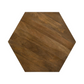 Zalika Hexagonal Solid Mango Wood Coffee Table Natural 724188 Comming Soon