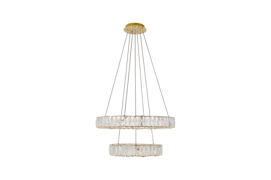 Monroe 2 Light 23.60 inch Pendant