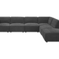 Sunny 6-piece Upholstered Modular Sectional Sofa Charcoal 552081-SET