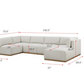 Henredon Murphy Fabric Modular Sectional with ottoman